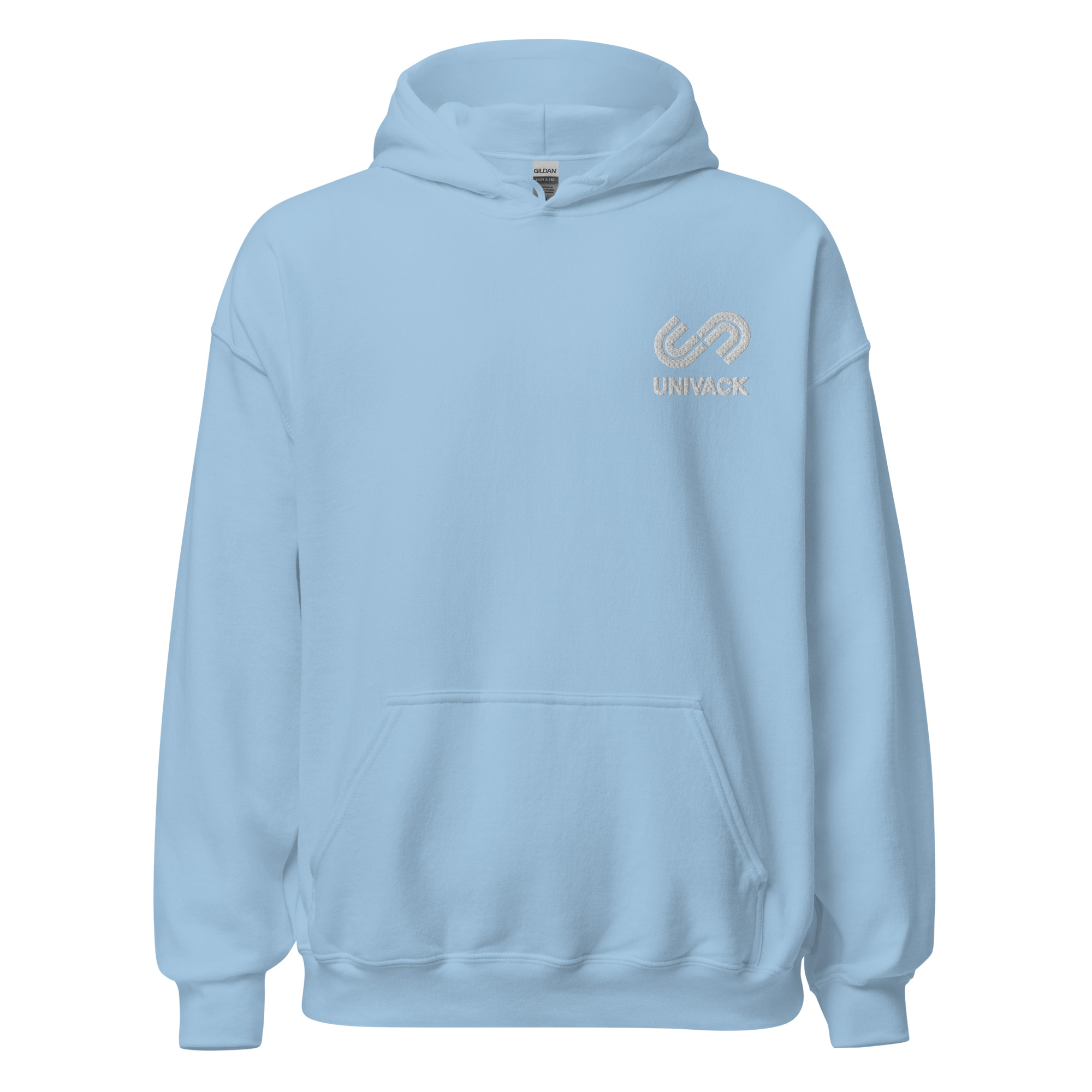 Unisex Hoodie - Univack Embroidery (Light Blue)