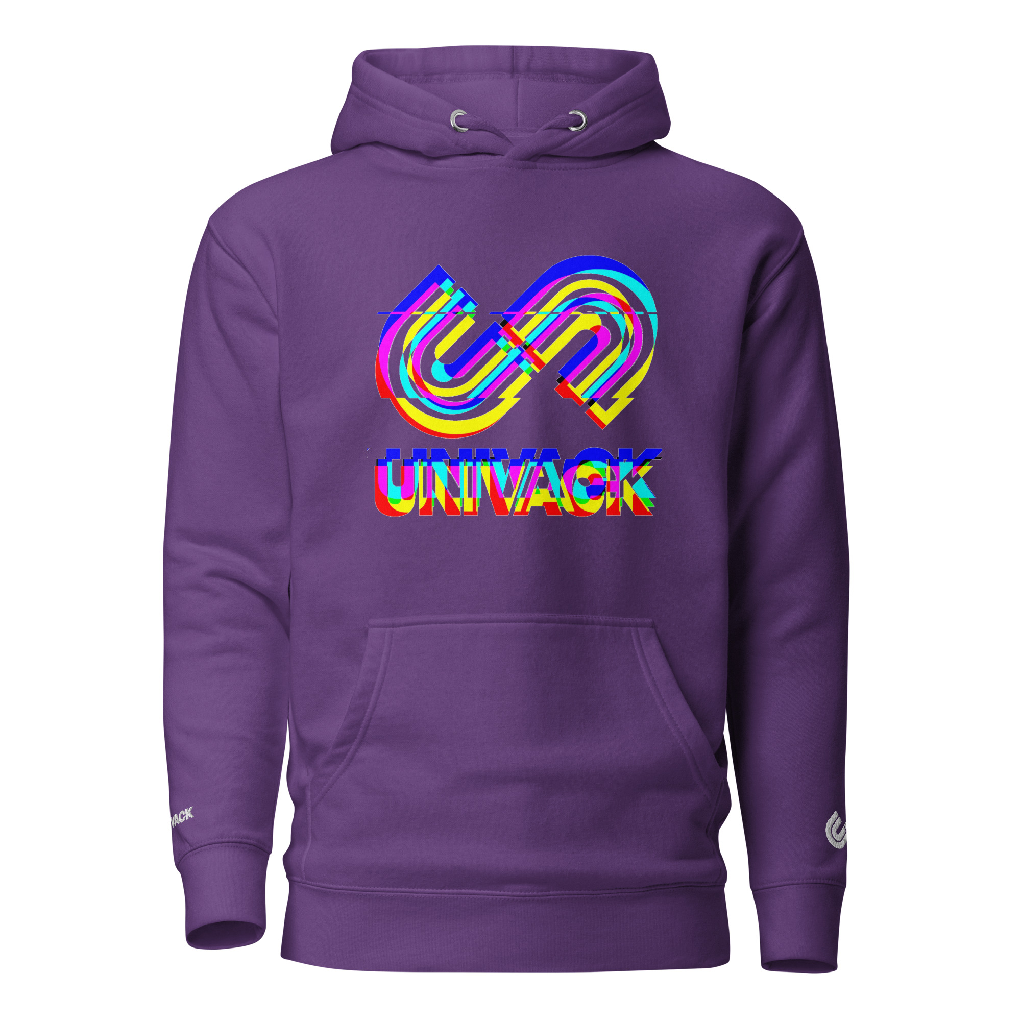 Unisex Hoodie - Univack Glitch (Purple)