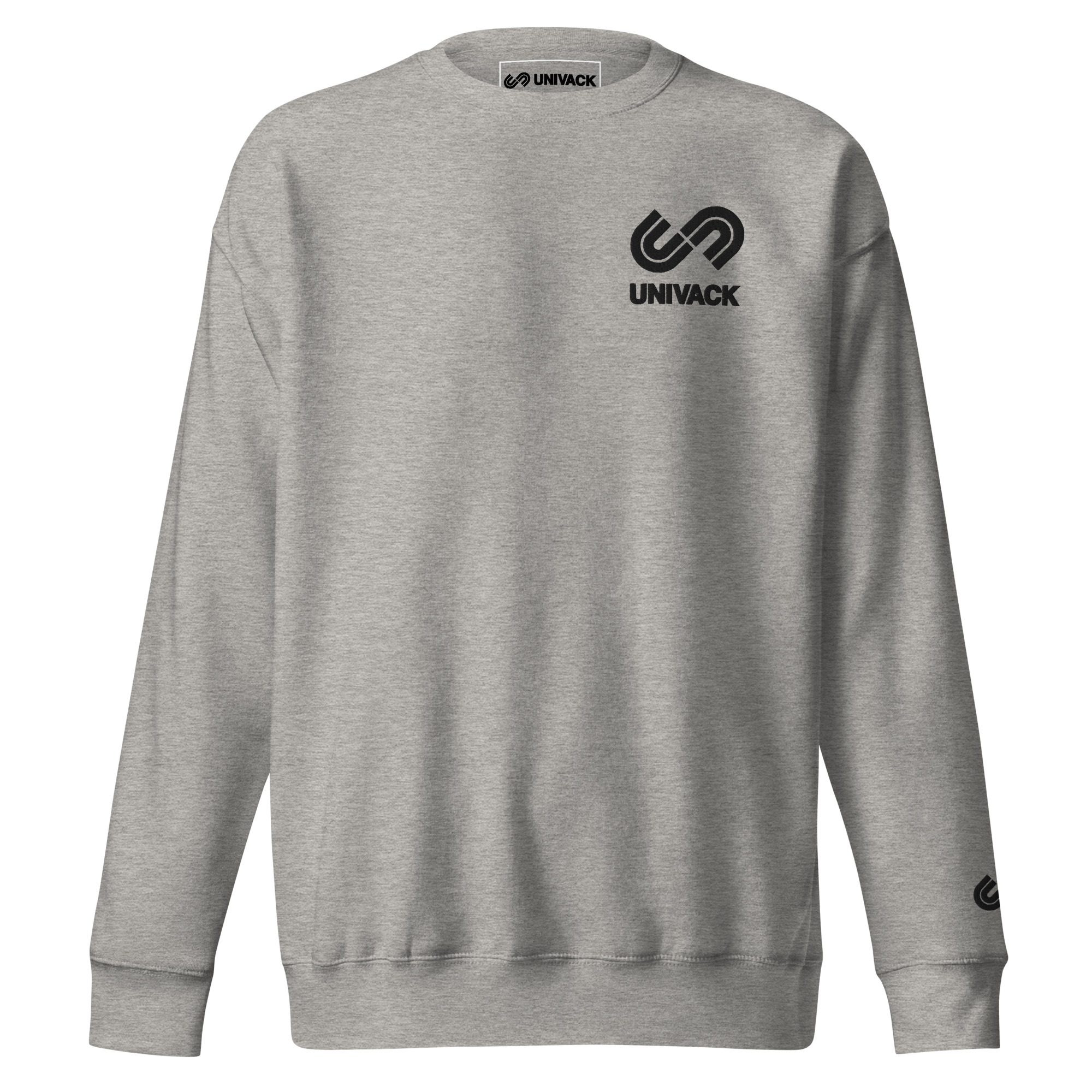 Unisex Premium Sweatshirt - Univack Embroidery (Grey)