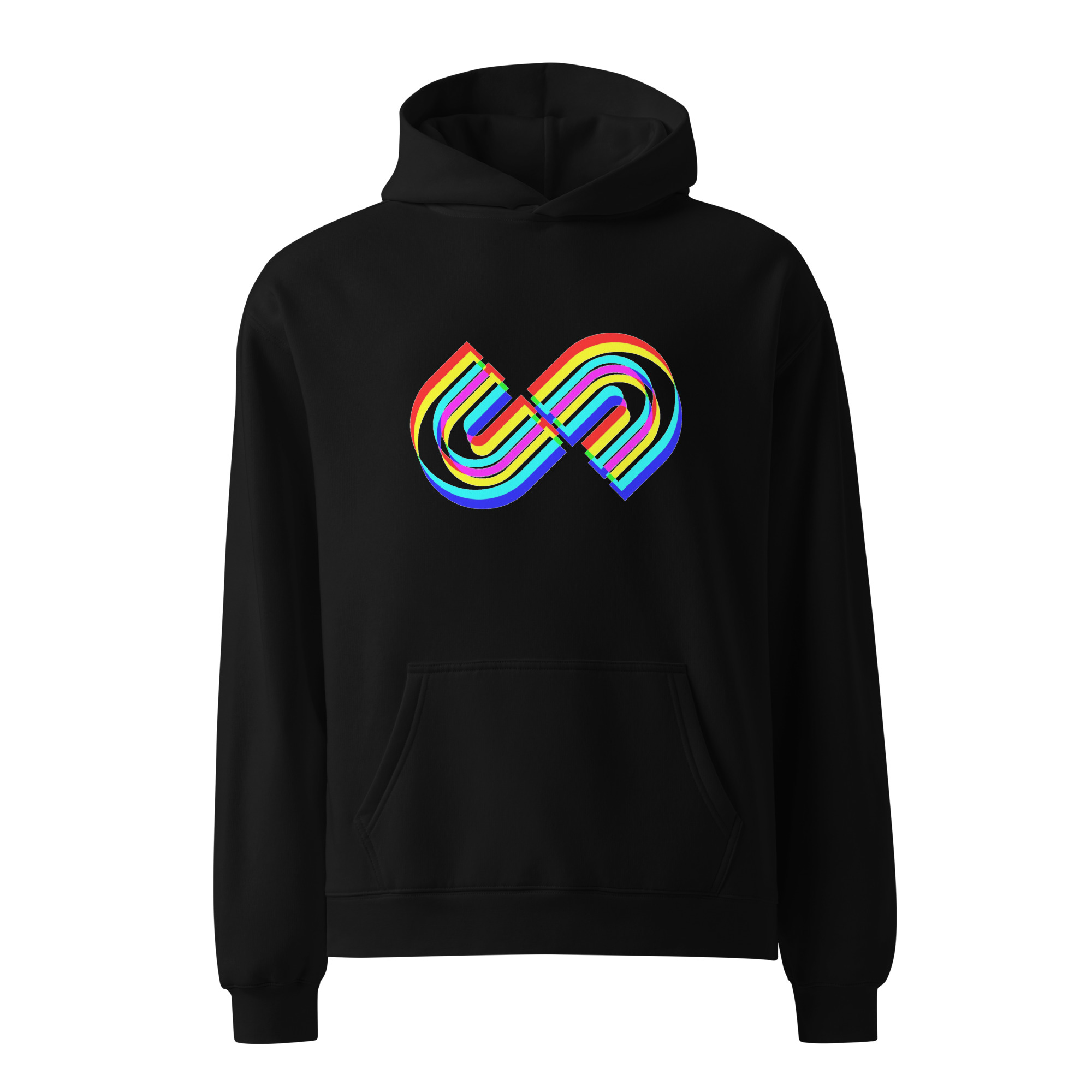 Unisex Oversized Hoodie - Univack Glitch Logo (Multiple Colors)